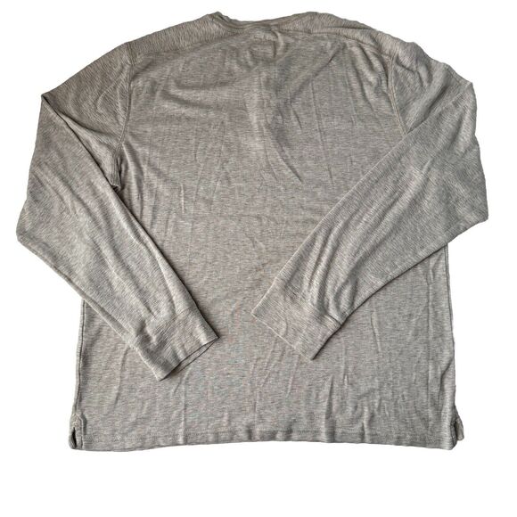 APT. 9 Men's Beige Long Sleeve Casual Henley Shirt Size Large - Picture 2 of 11